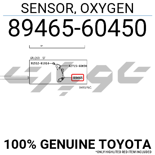 SENSOR, OXYGEN