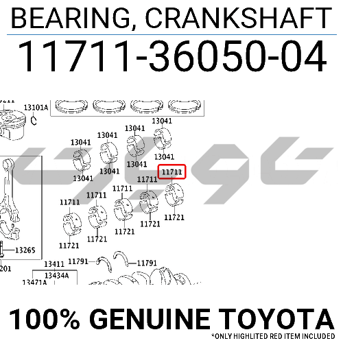 BEARING, CRANKSHAFT