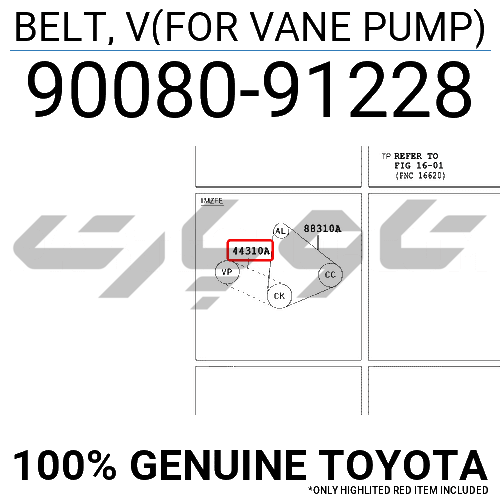 BELT, V(FOR VANE PUMP)