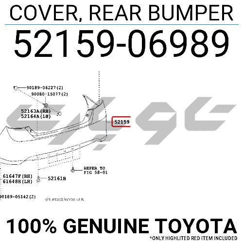 COVER, RR BUMPER