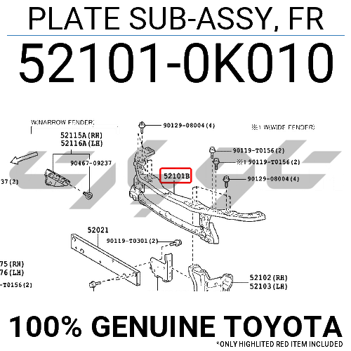 PLATE SUB-ASSY, FR