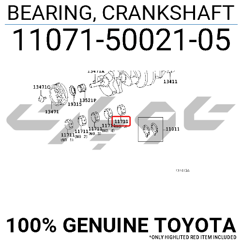 BEARING, CRANKSHAFT
