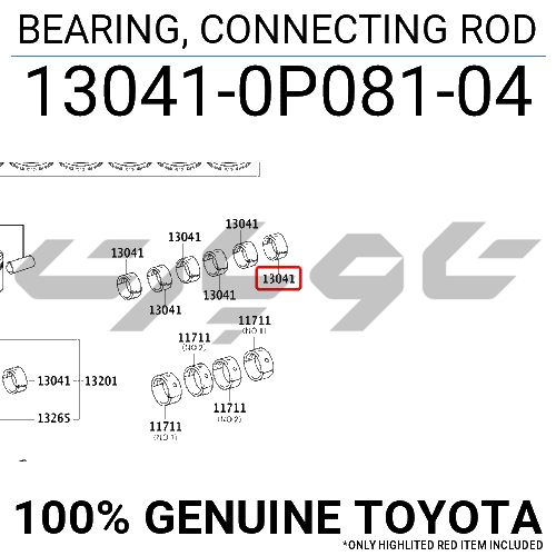 BEARING, CONNECTING ROD