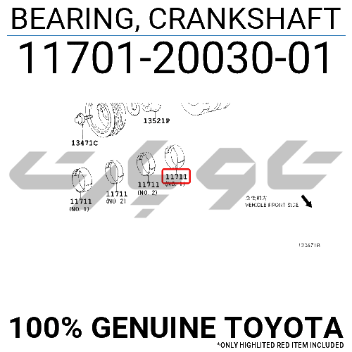 BEARING, CRANKSHAFT