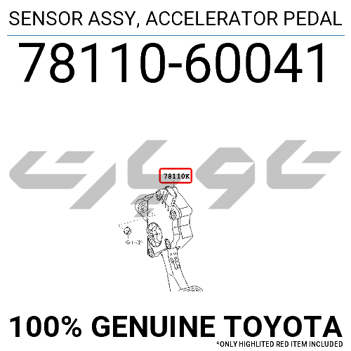 SENSOR ASSY, ACCELERATOR PEDAL